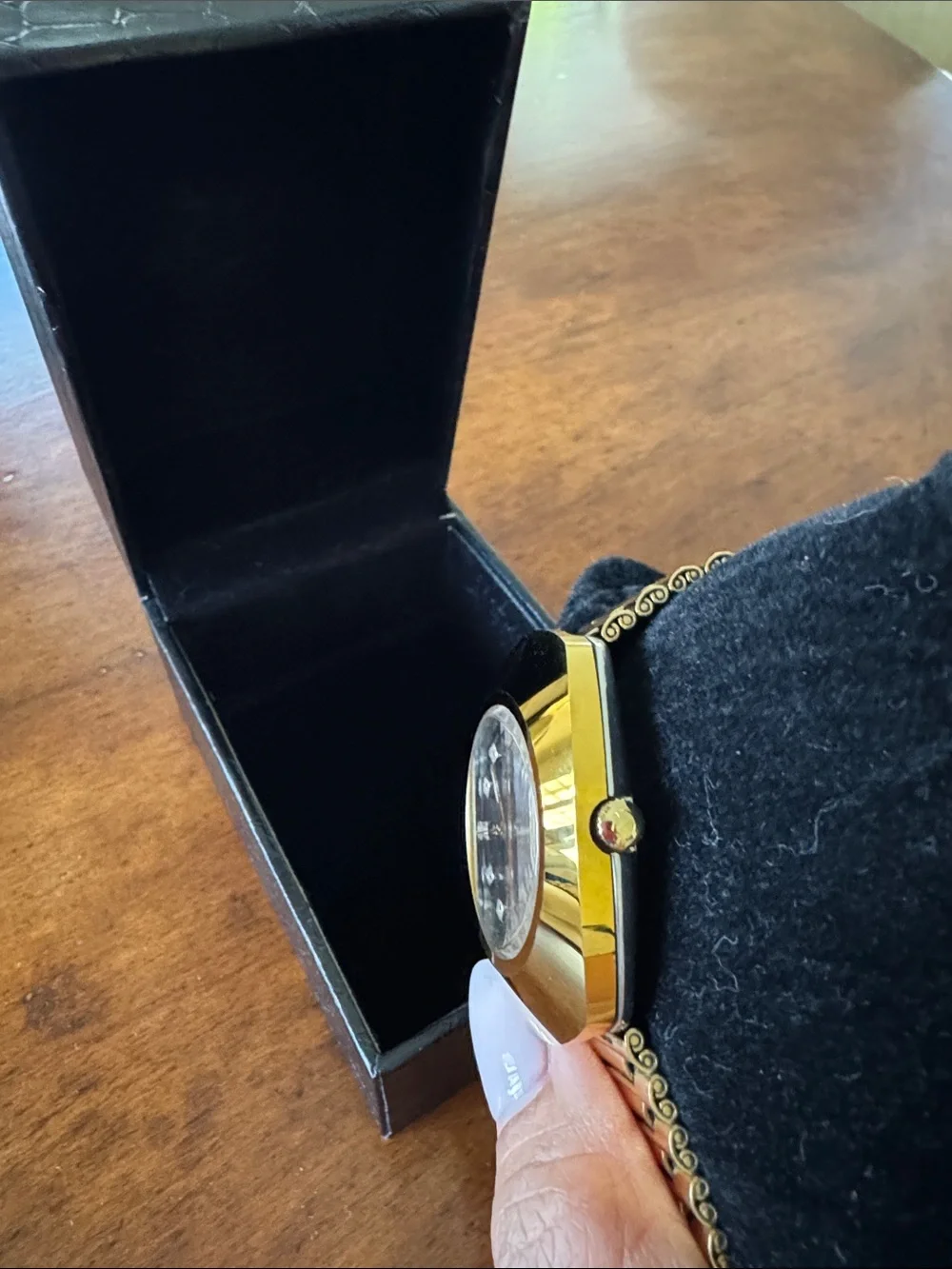 Rado Gold and Black Women's Dress Watch
